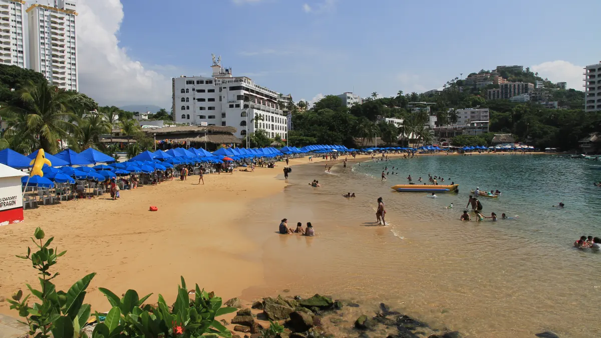 Playa Caletilla en Acapulco, Guerrero