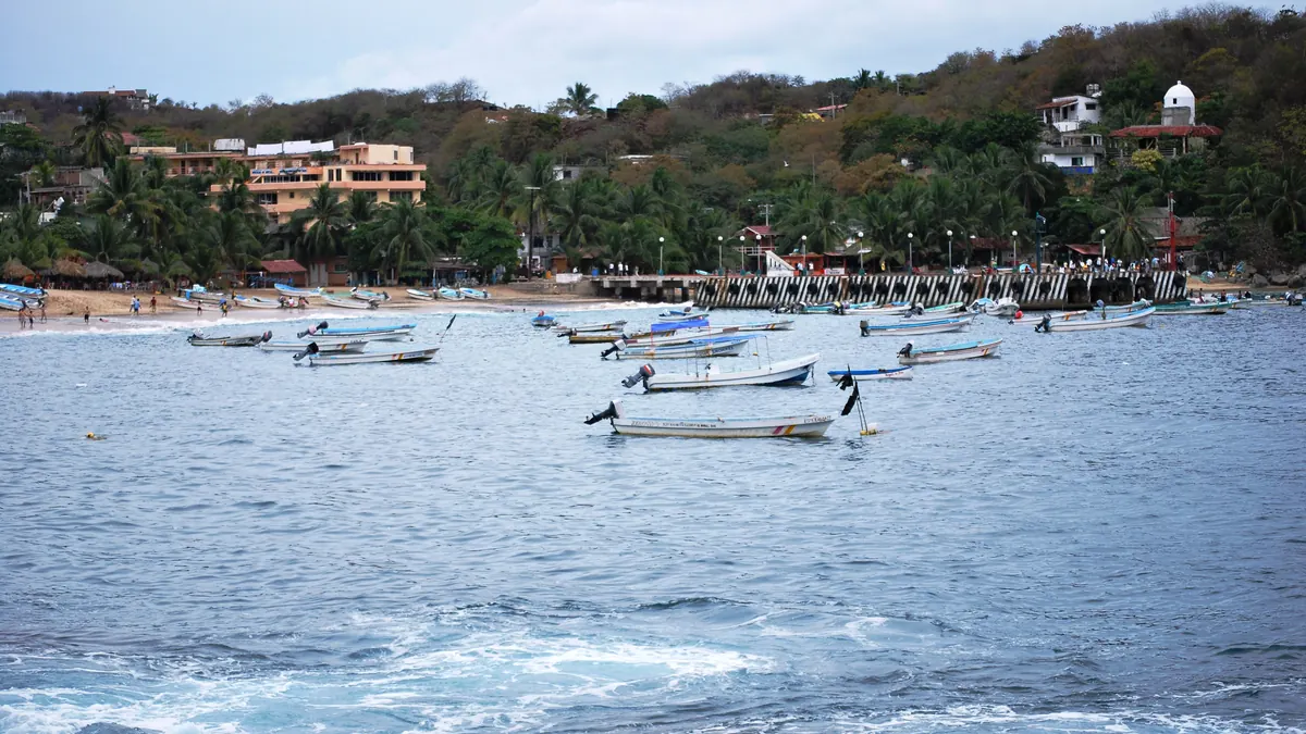 Playa Principal en Puerto Ángel, Oaxaca